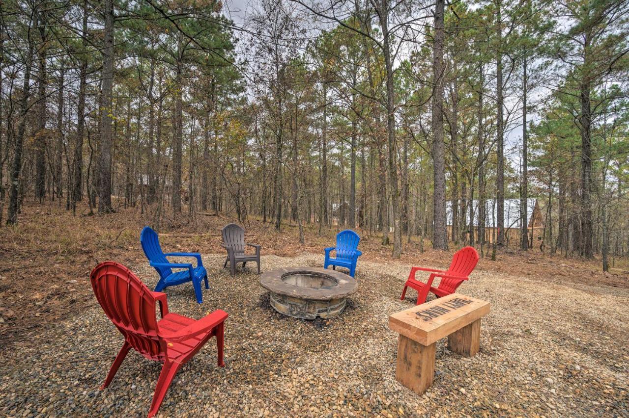Luxury Cabin In The Woods With Hot Tub And Yard Games! Broken Bow Ngoại thất bức ảnh